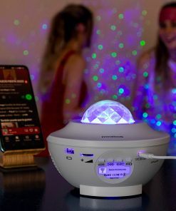 Sterrenprojector met ledverlichting en speaker — jouw kamer als universum