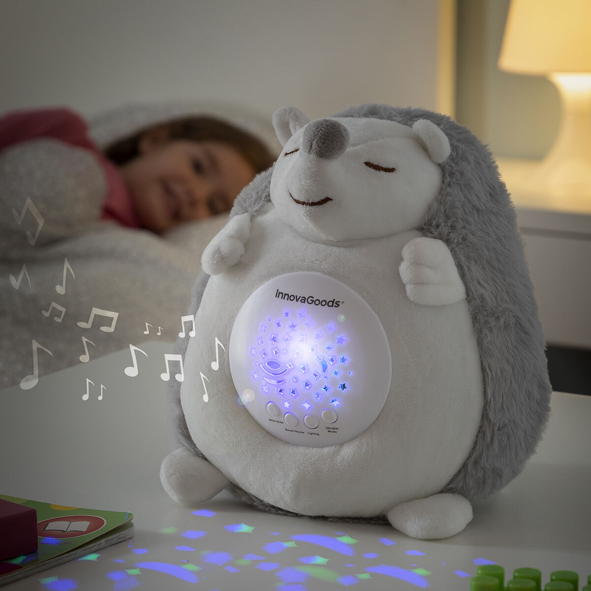 Hedgehog knuffel + nachtlamp